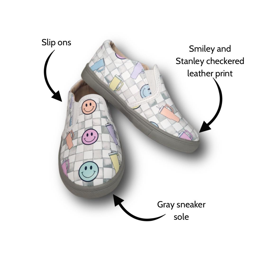 ACE Children's Slide Sneaker in Smiley & Stanley